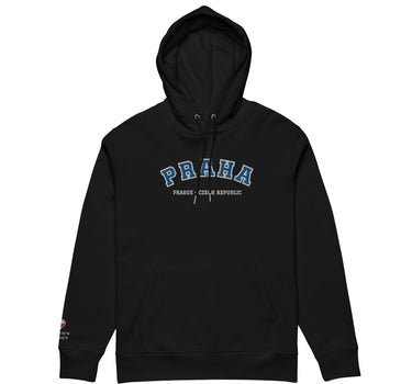 Prague - Praha Unisex Organic Embroidered Hoodie